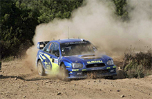 Blade Antennas for Prodrive's Subaru Impreza World Rally Car